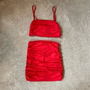 Red two piece set